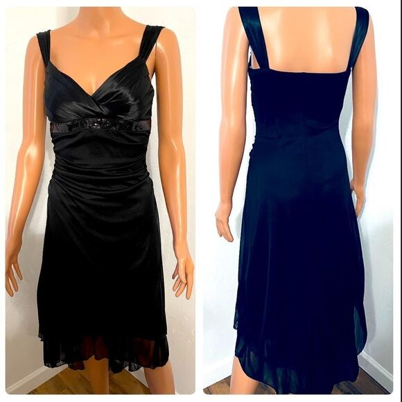 Ruby Rox Black Slip On Hi-Low Dress SMALL - Picture 2 of 8